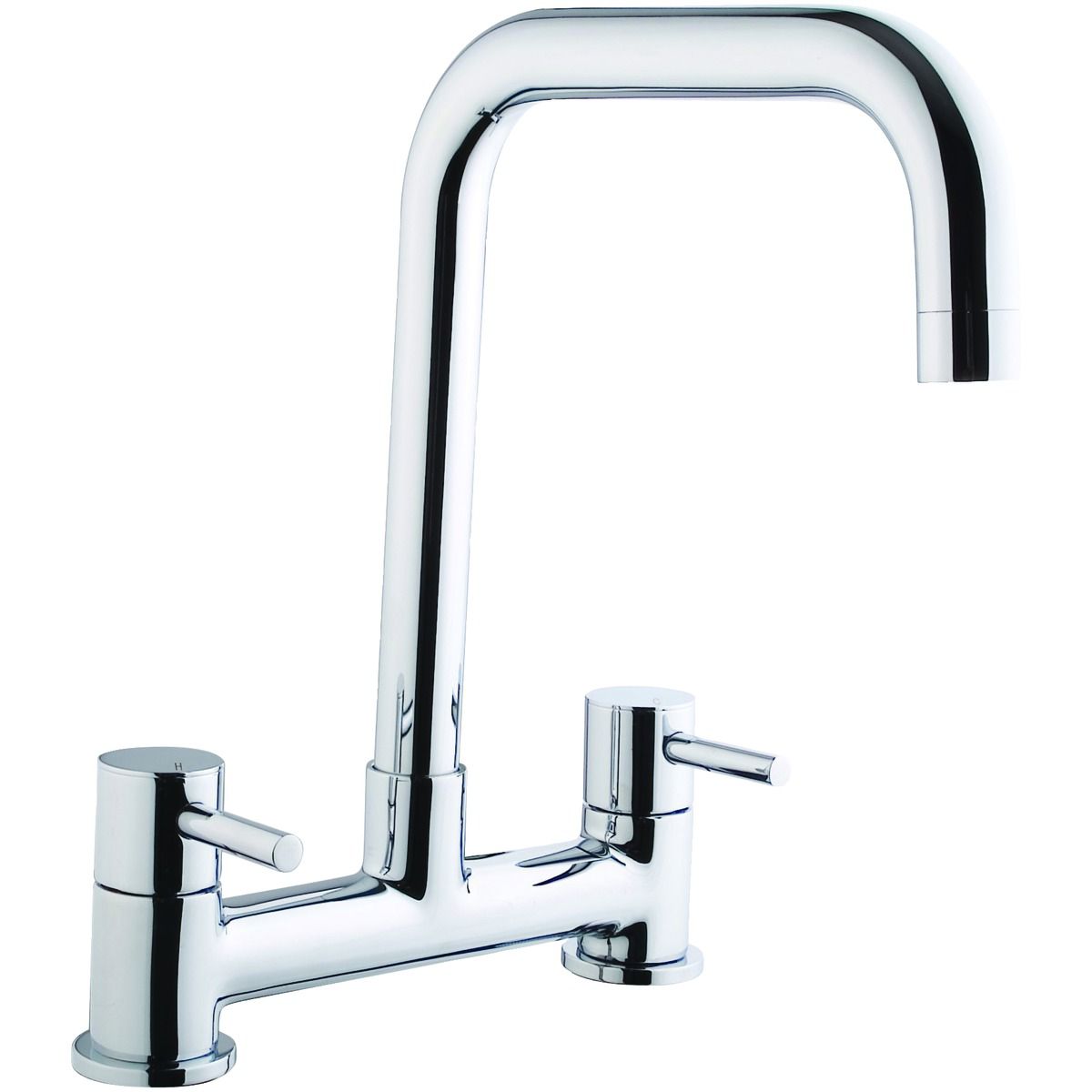 Wickes Seattle Bridge Kitchen Sink Mixer Tap - Chrome