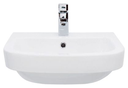 Image of Wickes Phoenix 1 Tap Hole Semi Recessed Bathroom Basin - 520mm