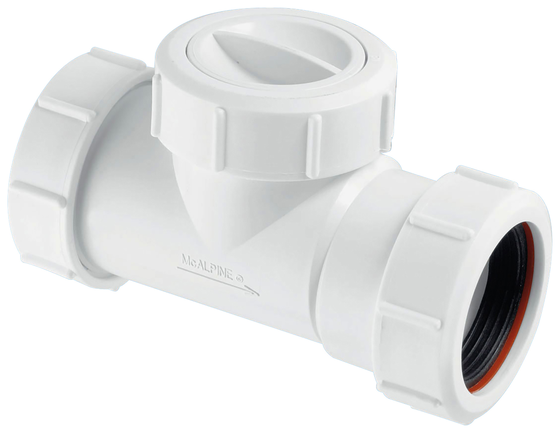McAlpine T28M-NRV White Non Return Multifit Valve - 38mm