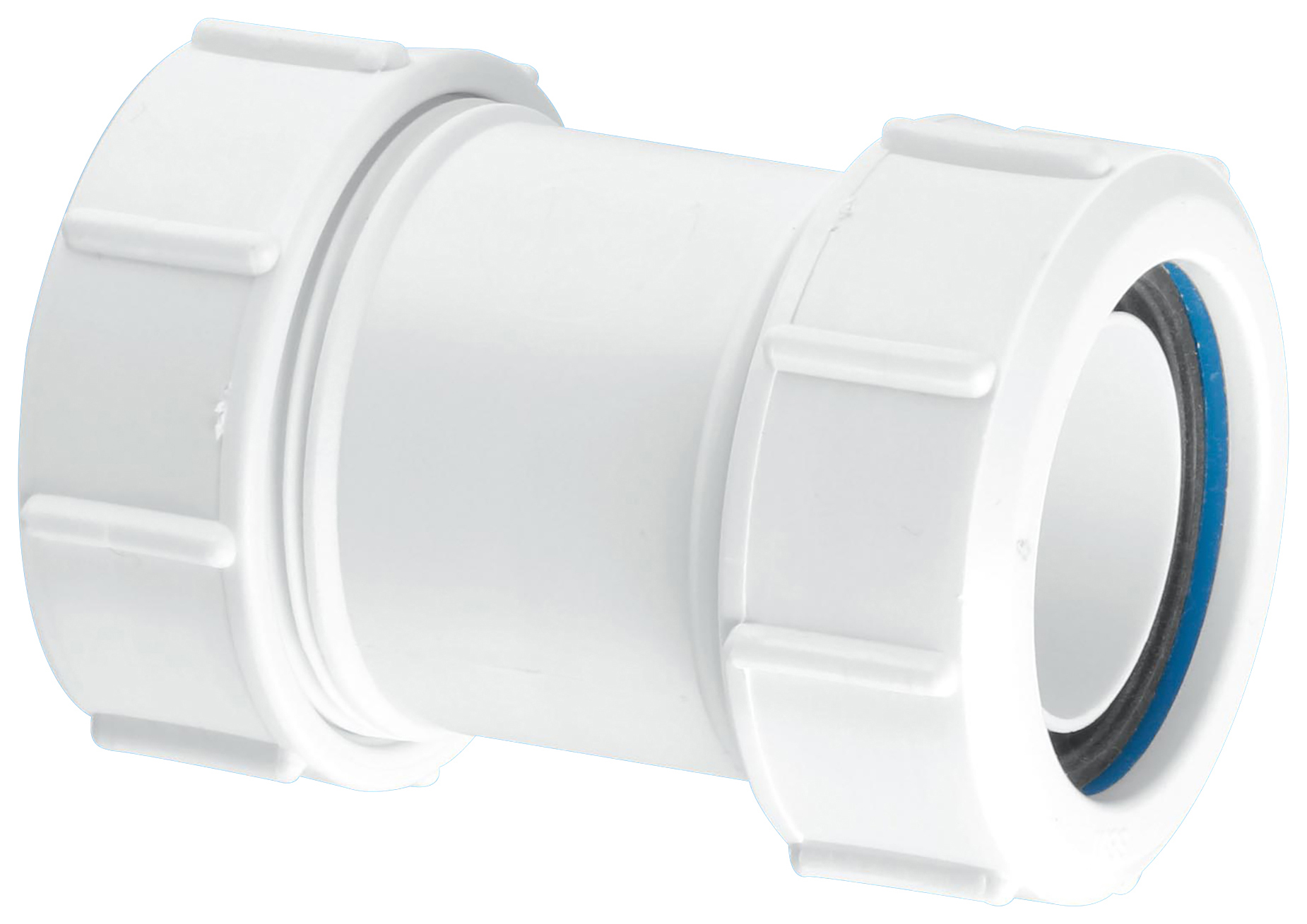 Image of McAlpine Multifit T28M Straight Pipe Connector - 40mm