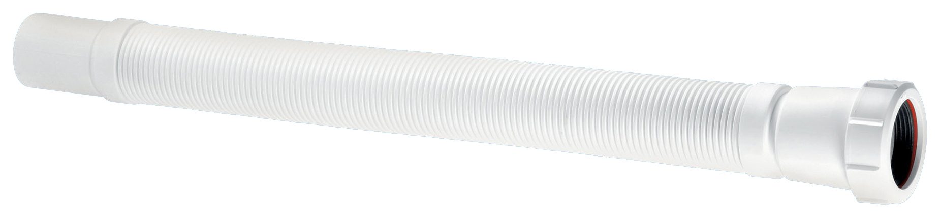 McAlpine WC-F26R- White Straight Flexible Toilet Pan Connector - 170 to 410mm