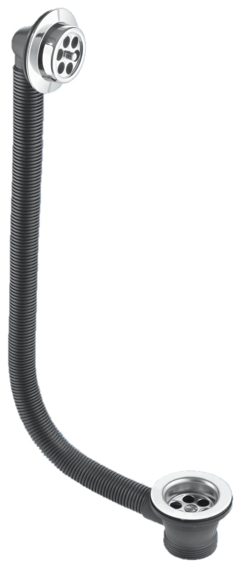 McAlpine FBW2PC Black Combined Bath Waste & Overflow