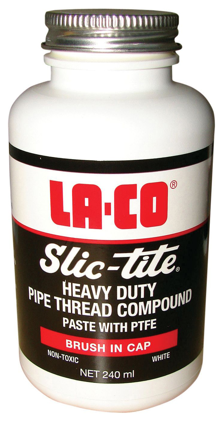 Image of LA-CO Slic-Tite Heavy Duty Pipe Thread Compound Sealant with PTFE - 240ml