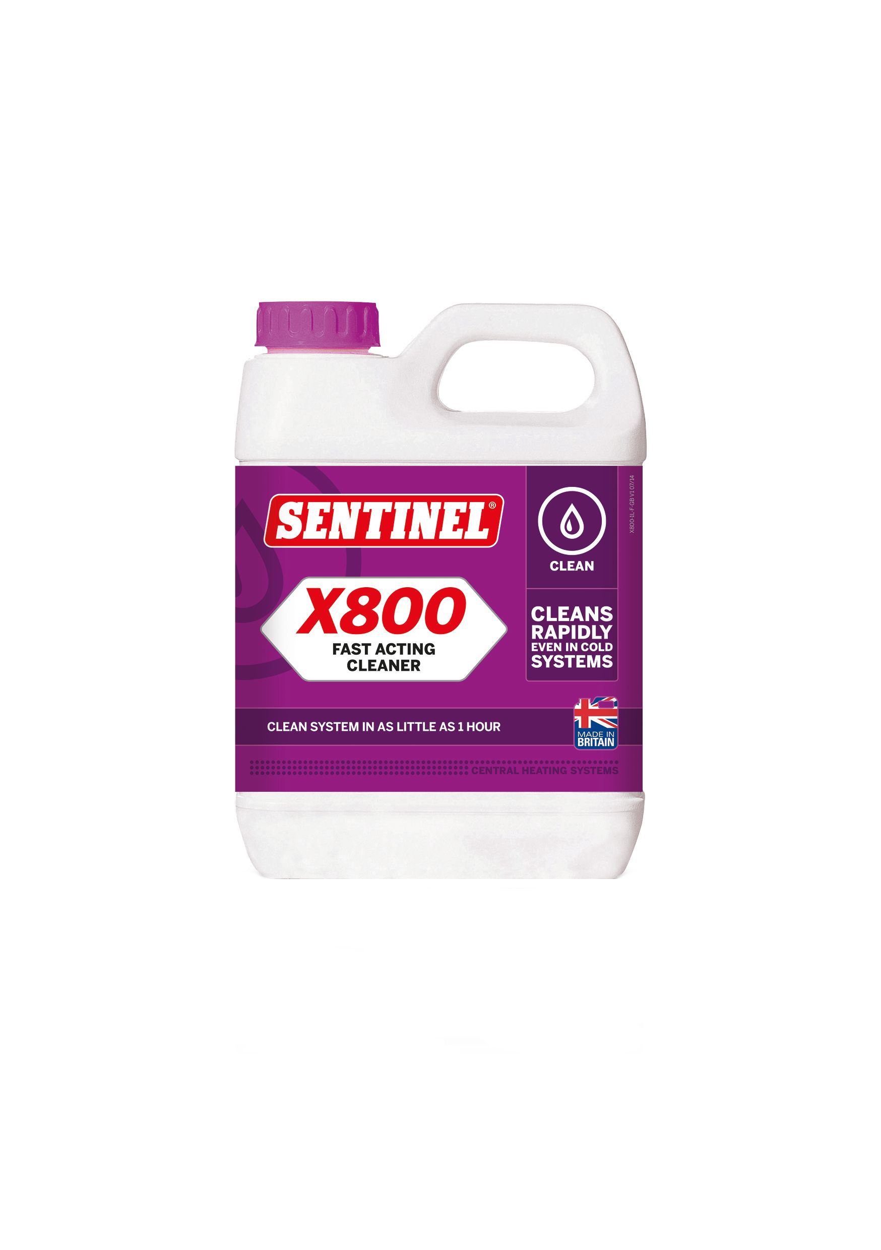 Image of Sentinel X800 Jetflo Fast Acting Central Heating System Cleaner - 1L