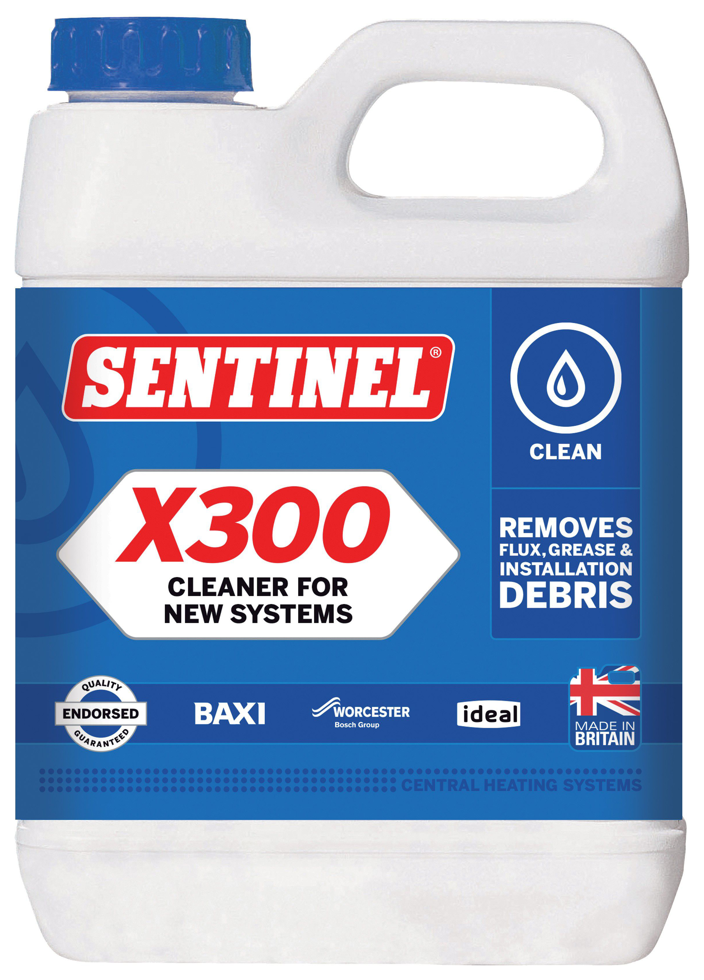 Sentinel X100 Inhibitor 1L Protect Central Heating System Cleaner