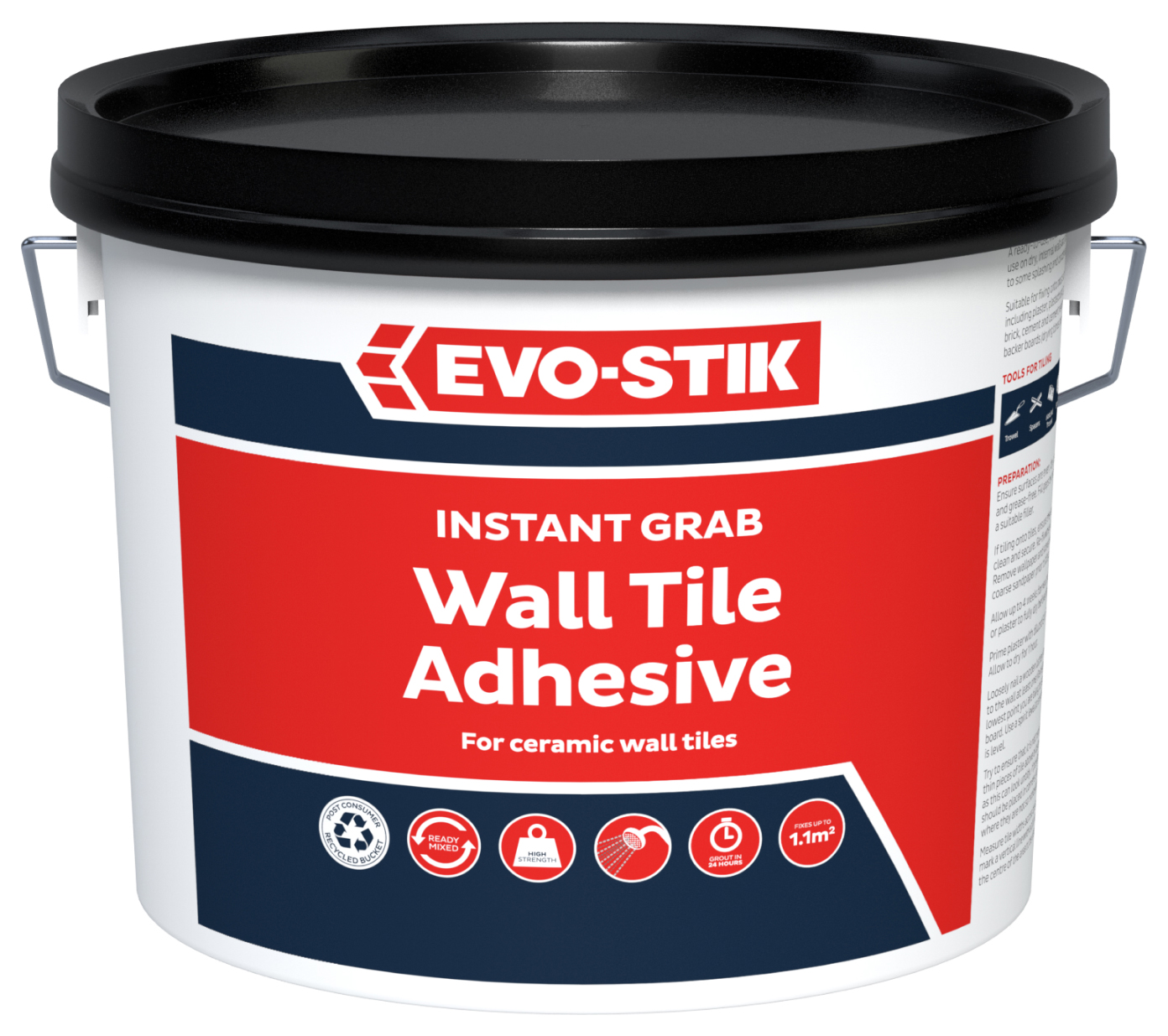 EVO-STIK 1L Instant Grab Wall Tile Adhesive - Natural