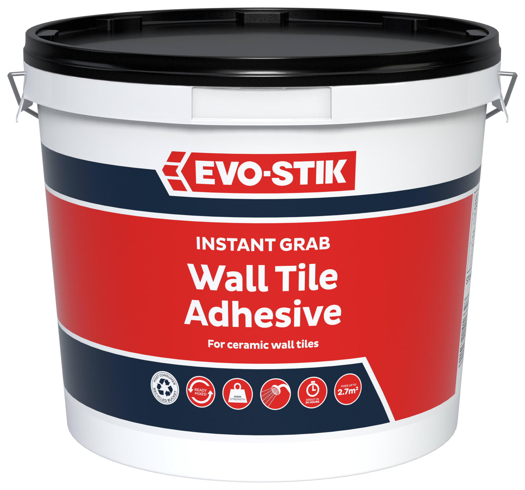 Evo-Stik Instant Grab Ceramic Wall Tile Adhesive 2.5L