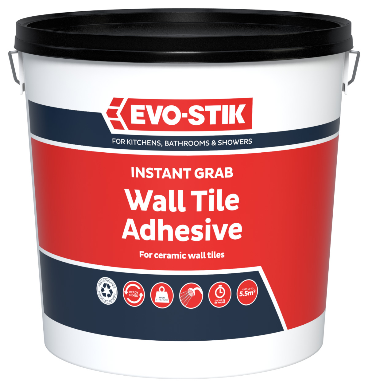 EVO-STIK Natural Instant Grab Wall Tile Adhesive - 5L