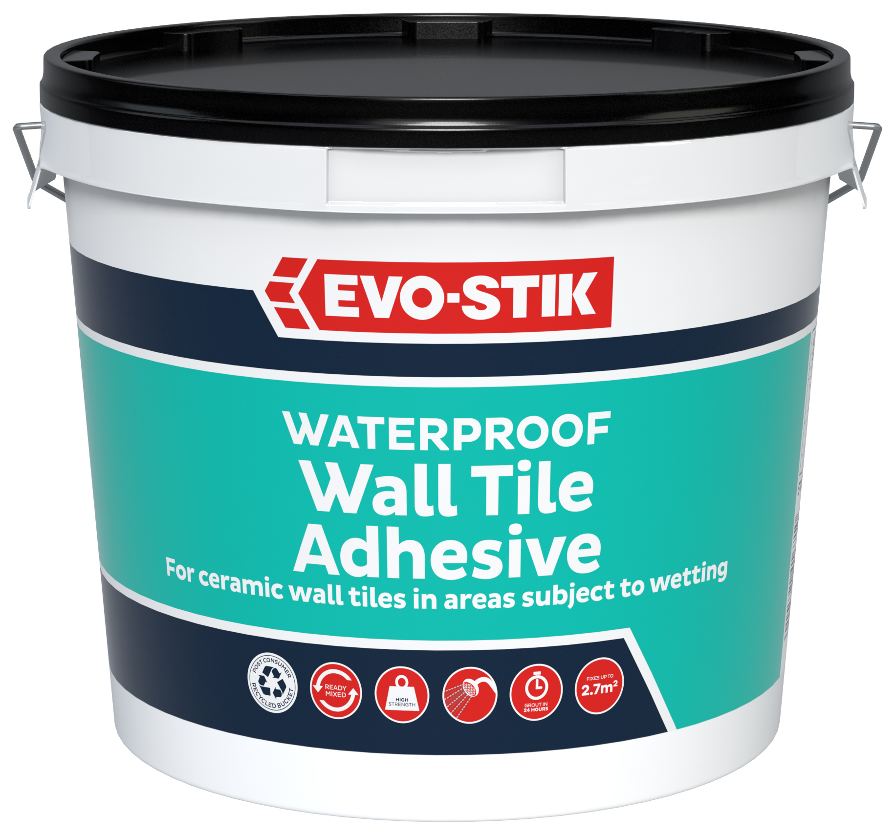 EVO-STIK Natural Waterproof Wall Tile Adhesive - 2.5L