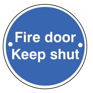 Wickes FD118 Fire Door Keep Shut Safety Sign - 70mm PVC