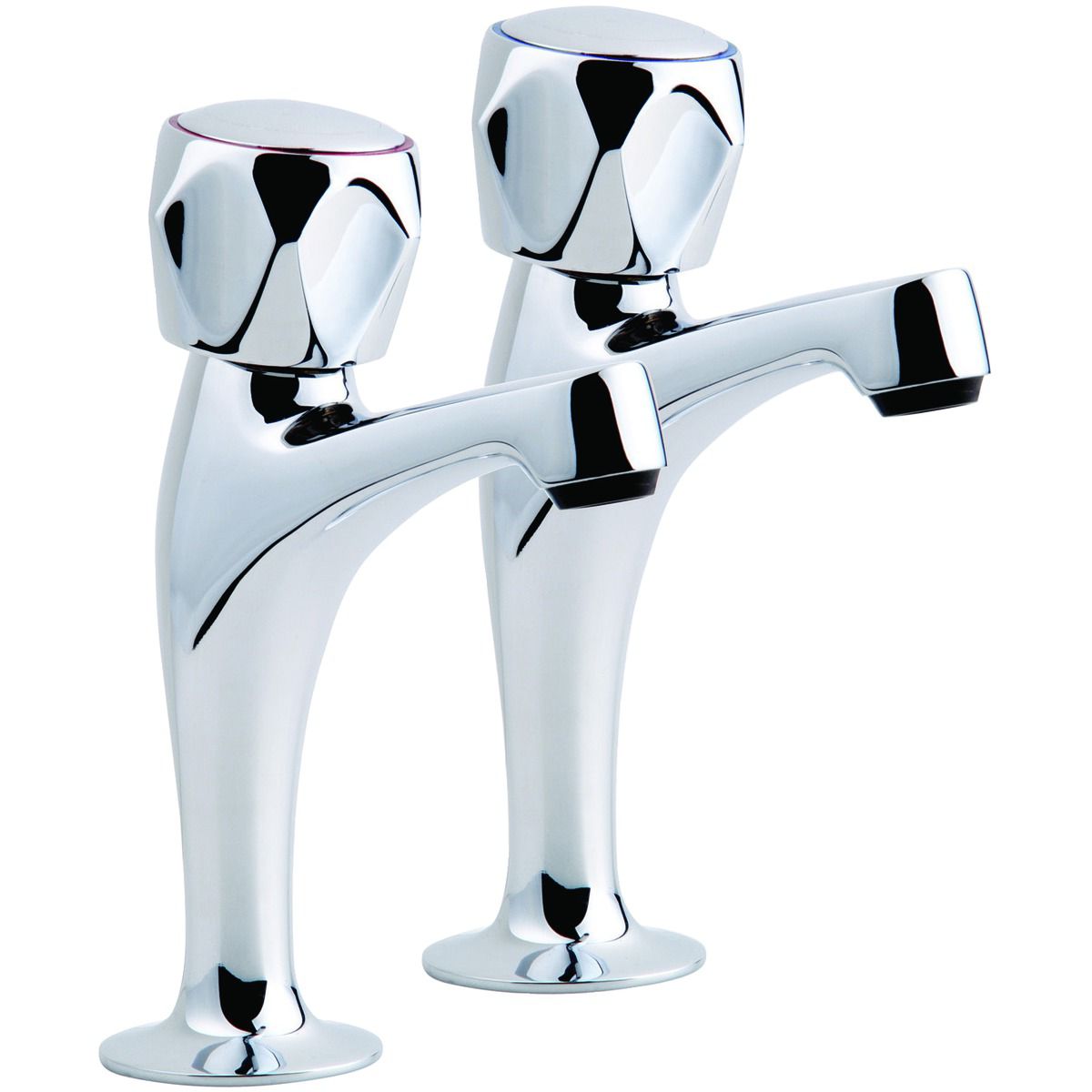 Image of Wickes Trade Pillar Kitchen Sink Taps - Chrome