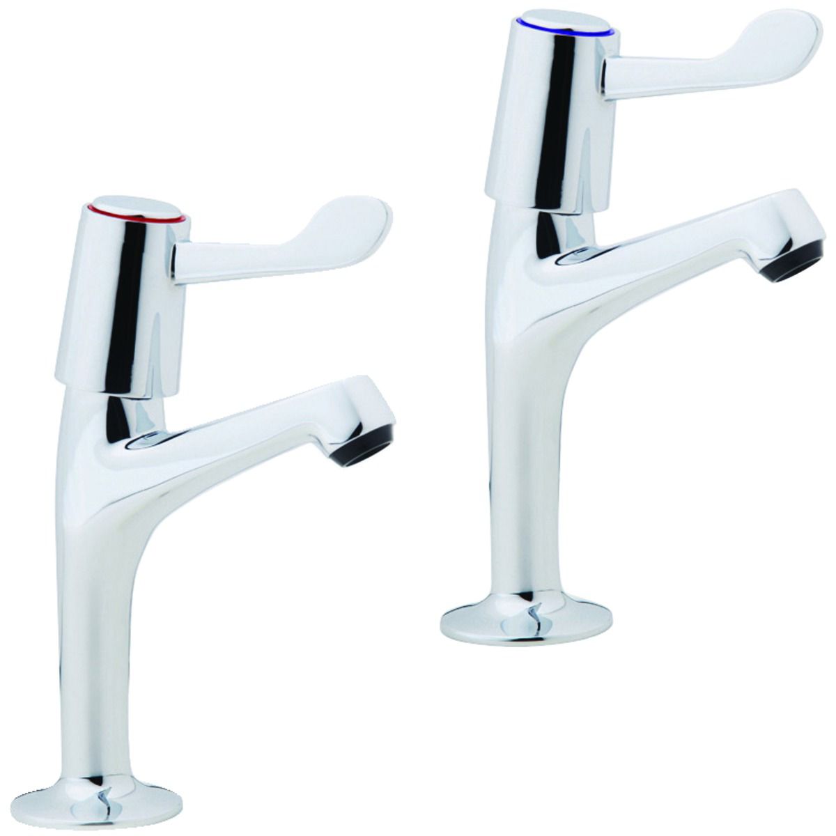 Image of Wickes Modena Pillar Kitchen Sink Taps - Chrome