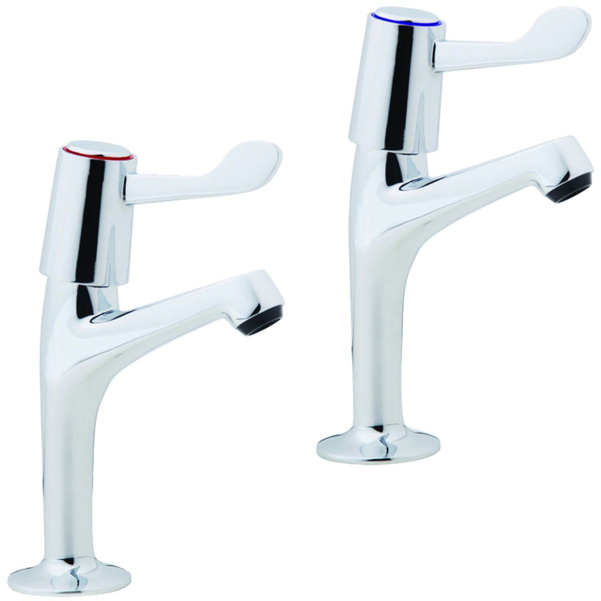 Wickes Modena Pillar Kitchen Sink Taps Chrome Wickes.co.uk