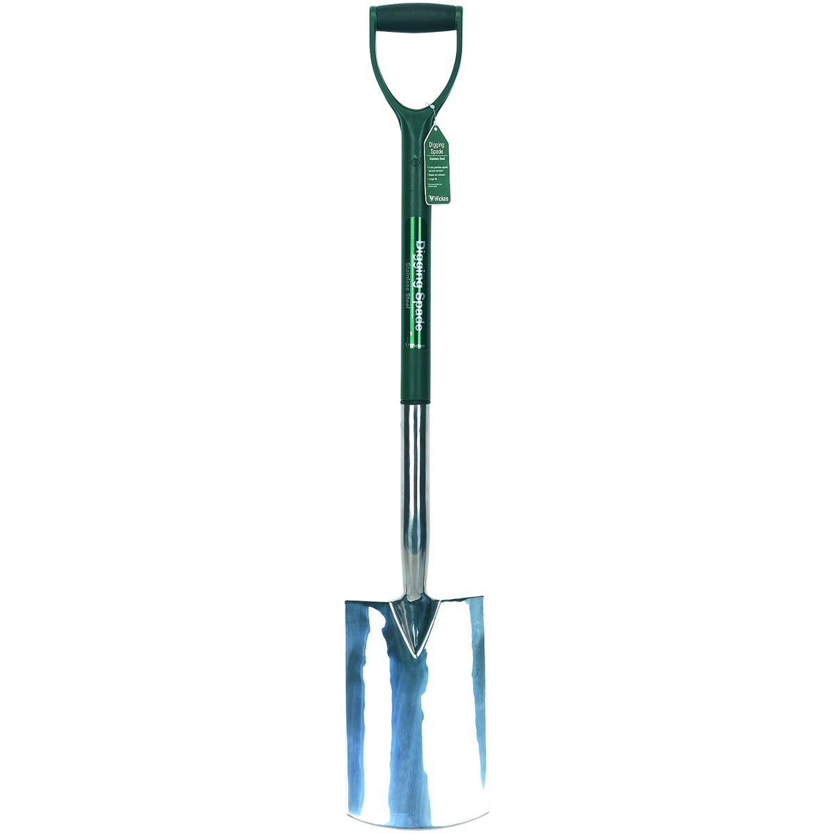 Wickes Stainless Steel Garden Digging Spade - 1000mm