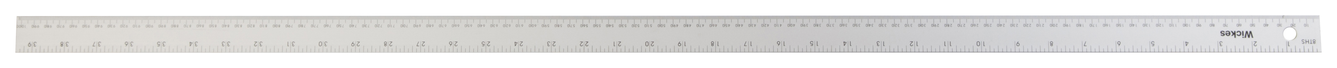 Image of Wickes General Purpose Aluminium Rule - 1m