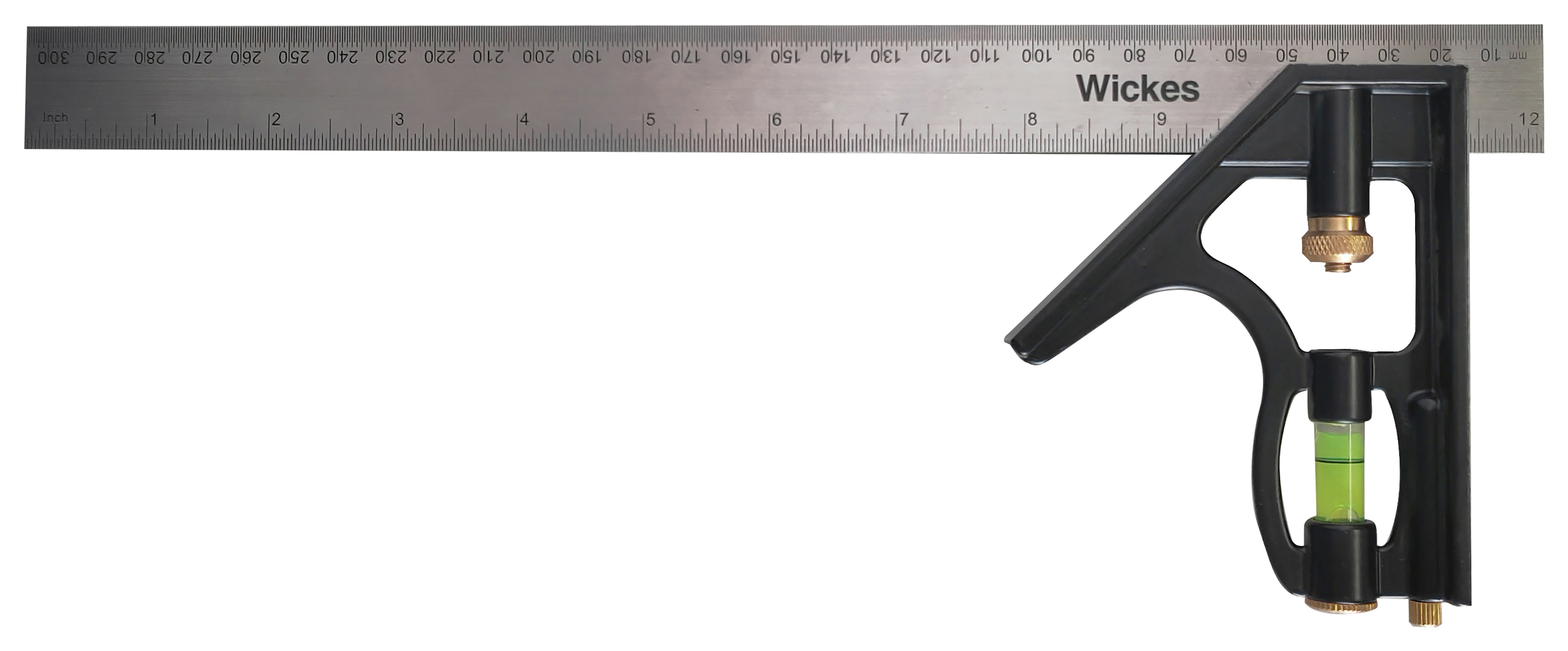 Image of Wickes Steel Combination Square - 12in/300mm