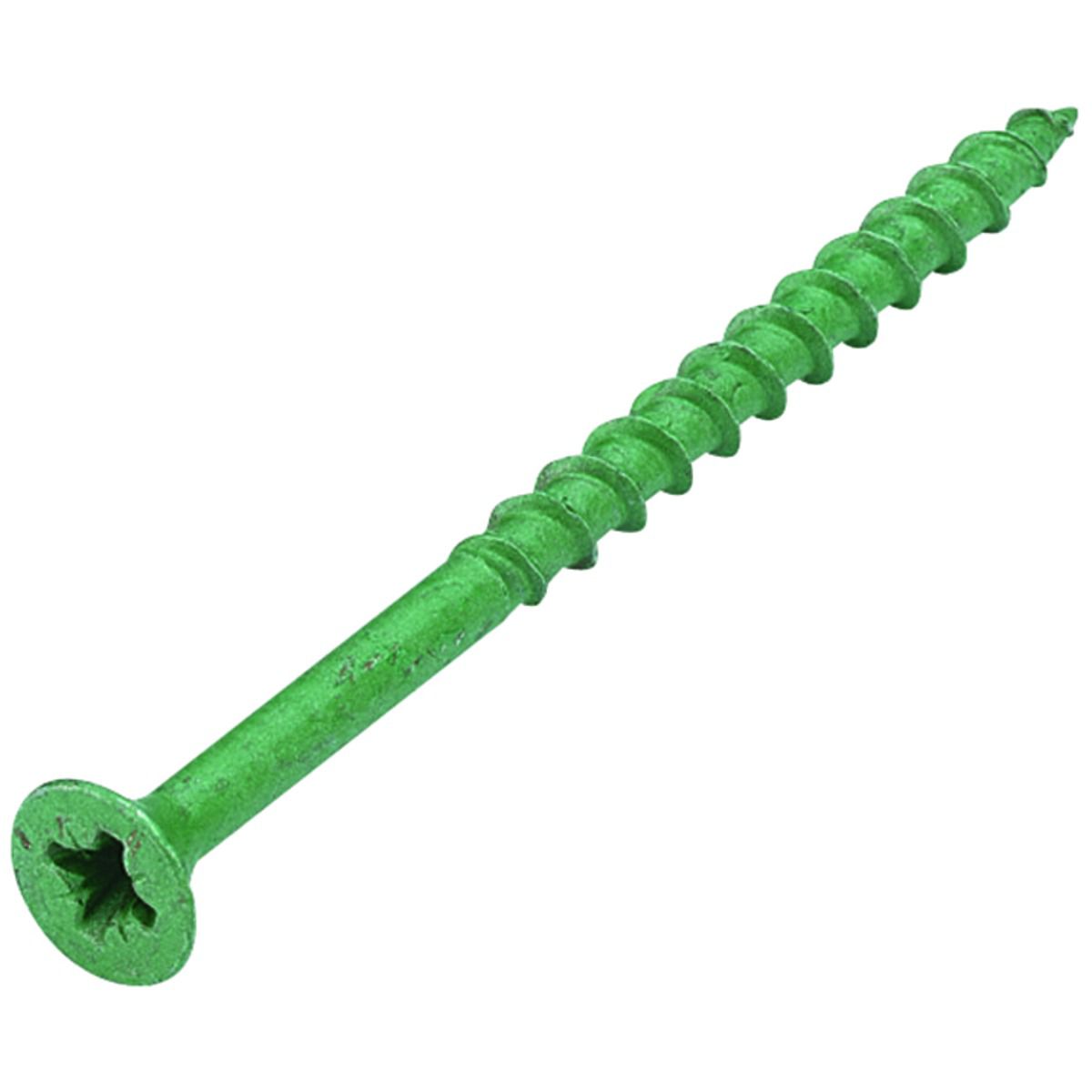 Image of Wickes External Grade Screw - Green No 8 x 63mm Pack of 150
