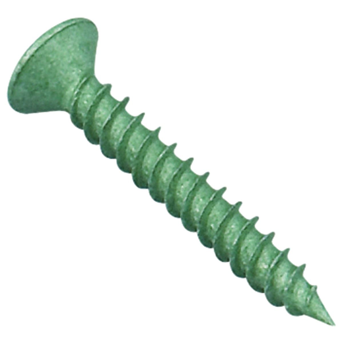 Wickes External Grade Screws - Green No 8 x 38mm Pack of 20