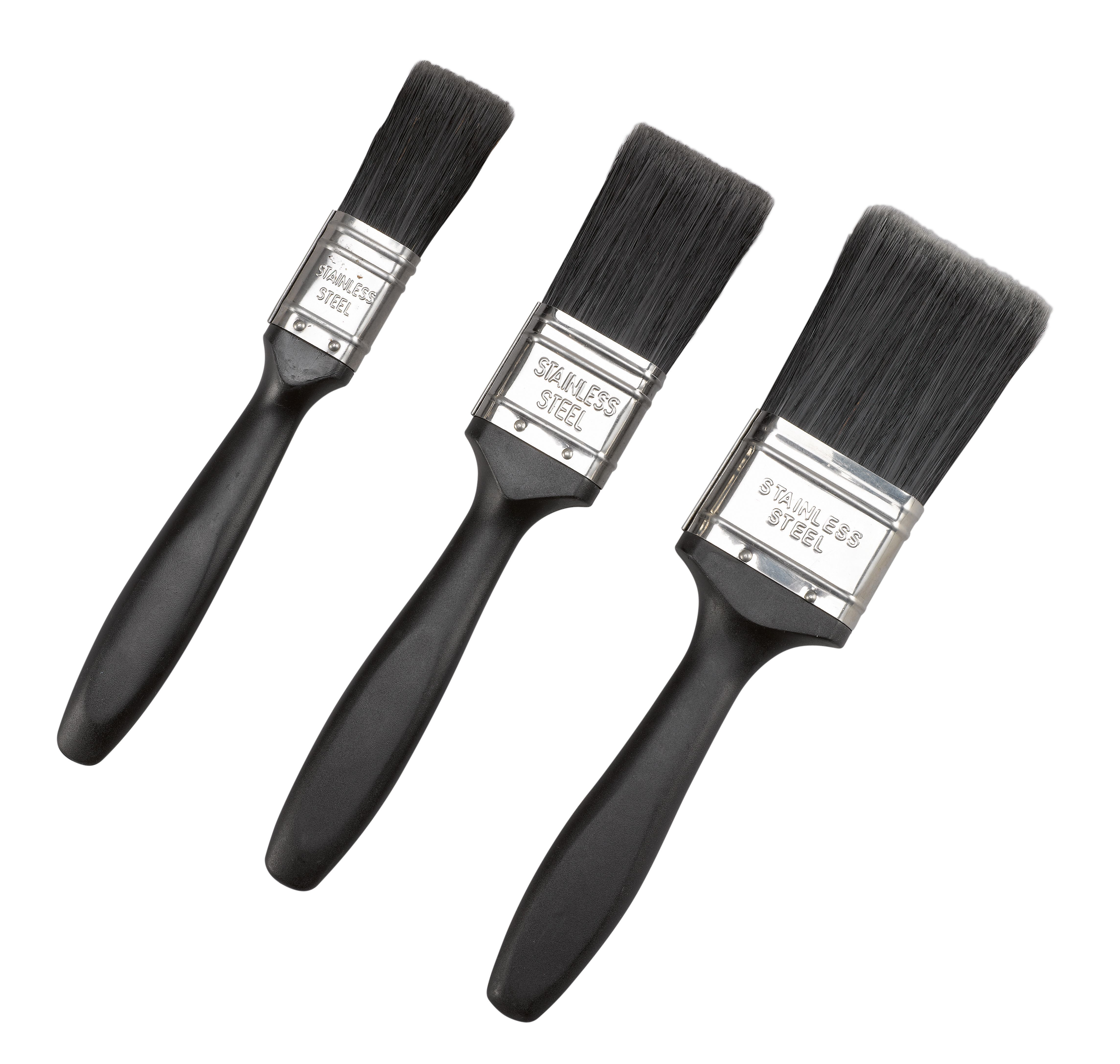 Image of All Purpose Mixed Size Paint Brushes - Pack of 3