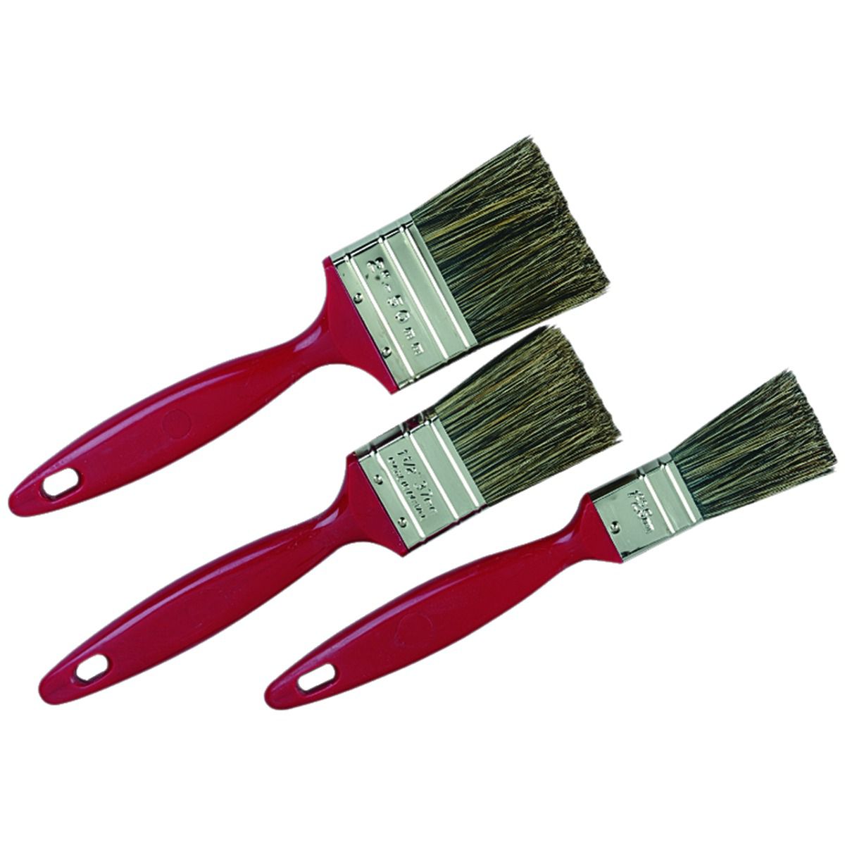 Image of Trade Mixed Size Paint Brushes - Pack of 3