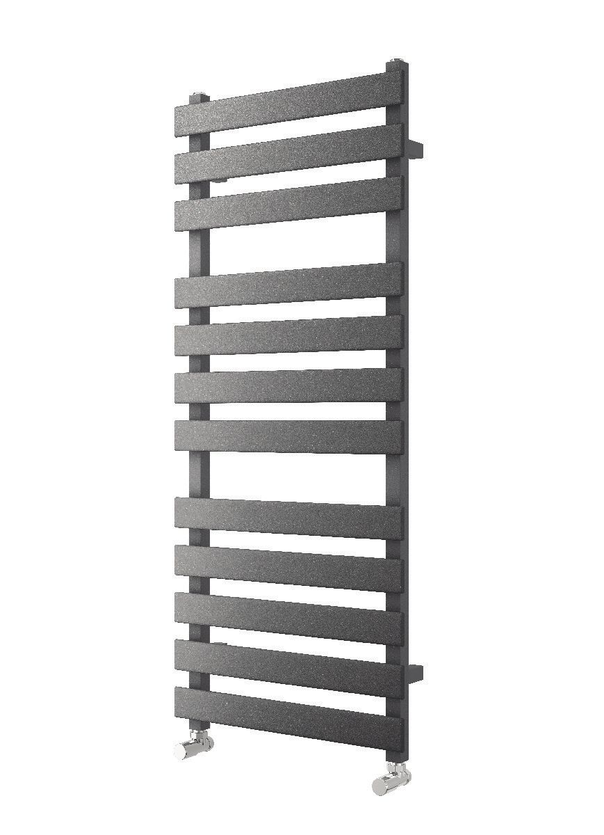 Image of Wickes Haven Flat Panel Designer Anthracite Towel Radiator - 800 x 500mm