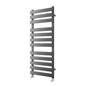 Wickes Haven Flat Panel Anthracite Designer Towel Radiator - 500mm - Various Heights Available