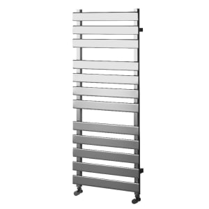 Wickes Haven Flat Panel Chrome Designer Towel Radiator - 500mm - Various Heights Available