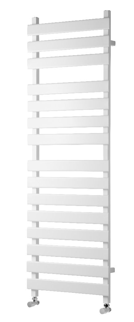 Image of Wickes Haven Flat Panel Designer White Towel Radiator - 800 x 500mm
