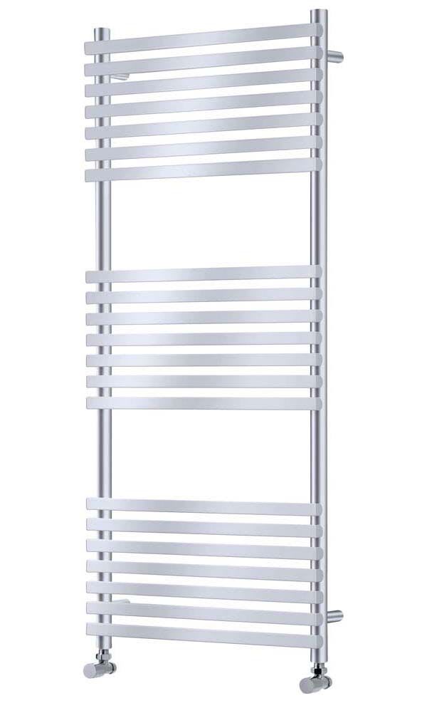 Wickes Invent Square Chrome Heated Towel Rail Radiator 1186 x 500mm