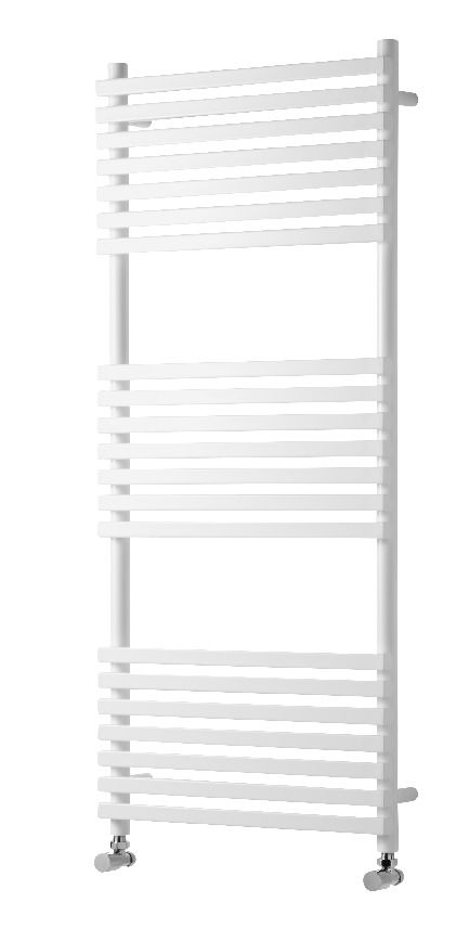 Wickes Invent Square White Heated Towel Rail Radiator - 750 x 500mm