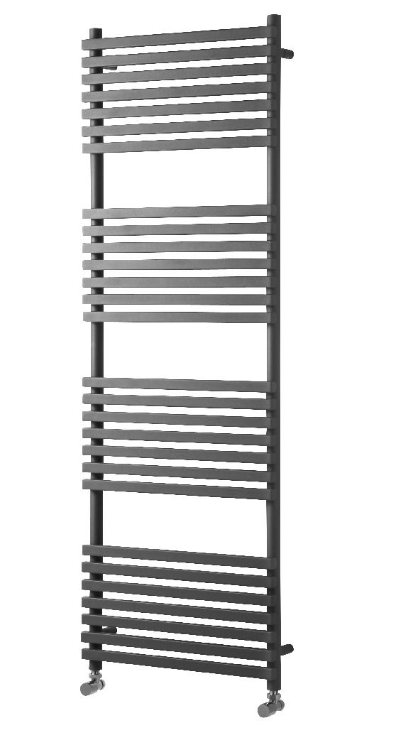 Wickes Invent Square Anthracite Heated Towel Rail Radiator - 750 x 500mm