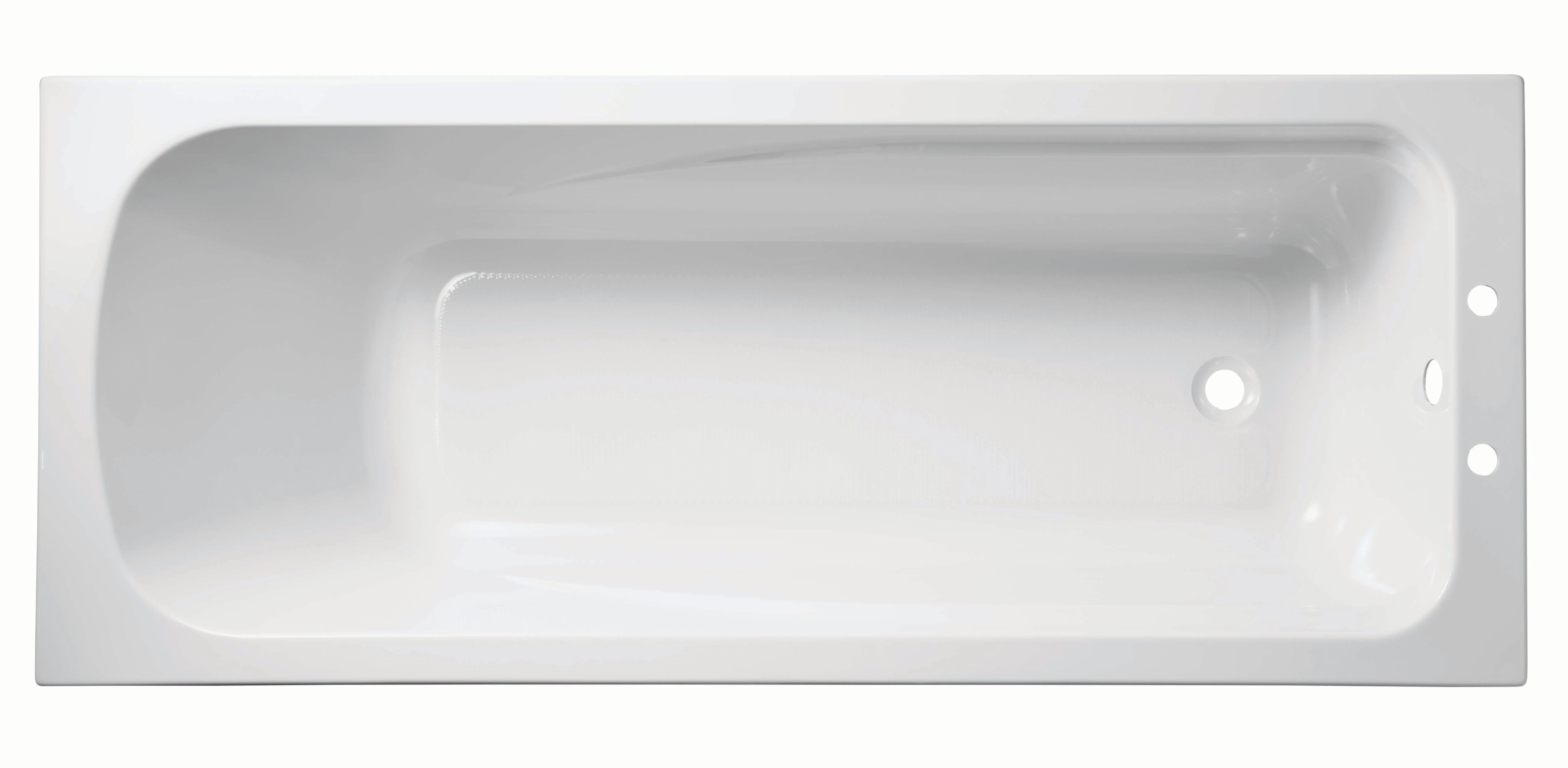 Wickes Standard Acrylic Straight Bath - 1700 x