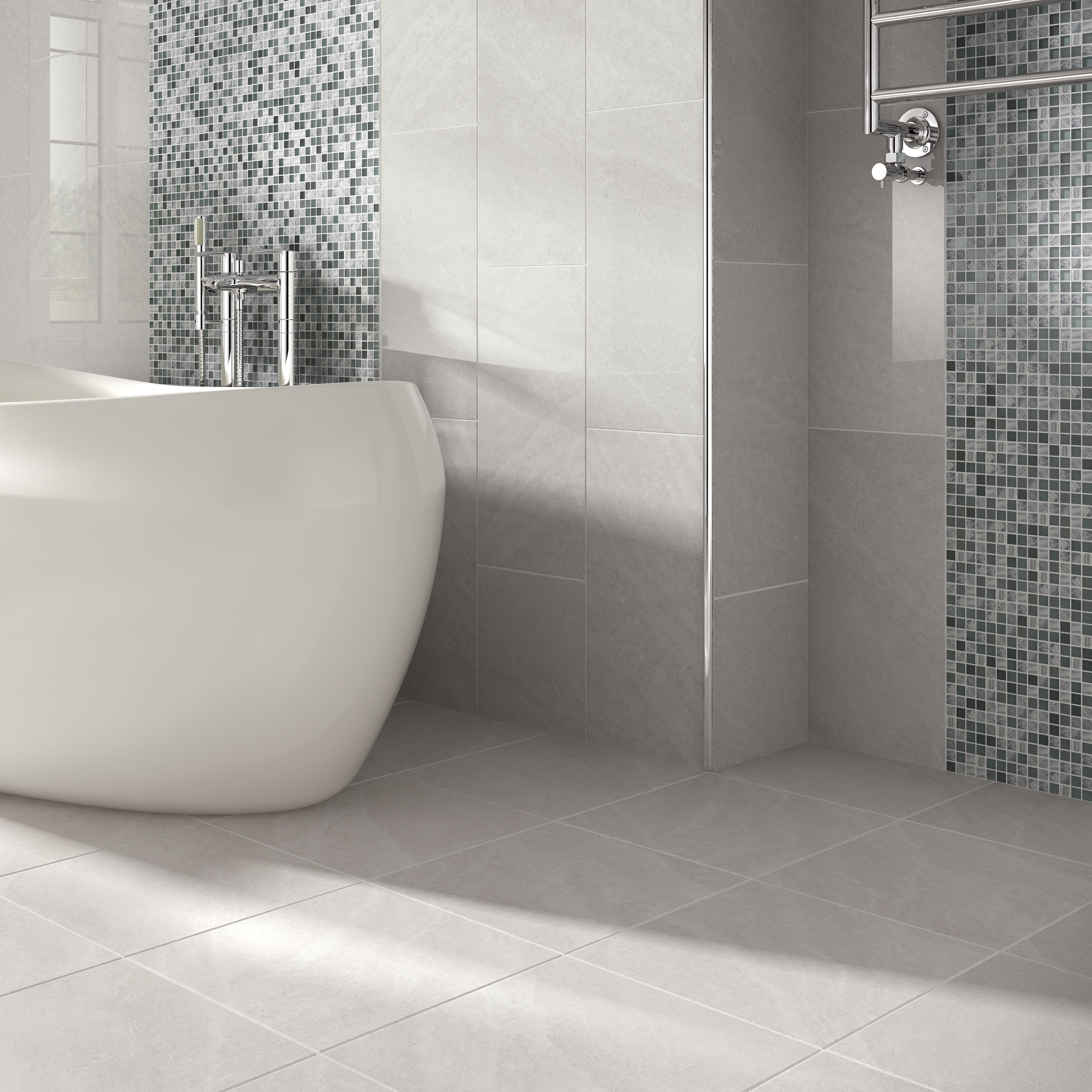 Image of Wickes Glass Mosaico Mosaic Tile - 300 x 300mm