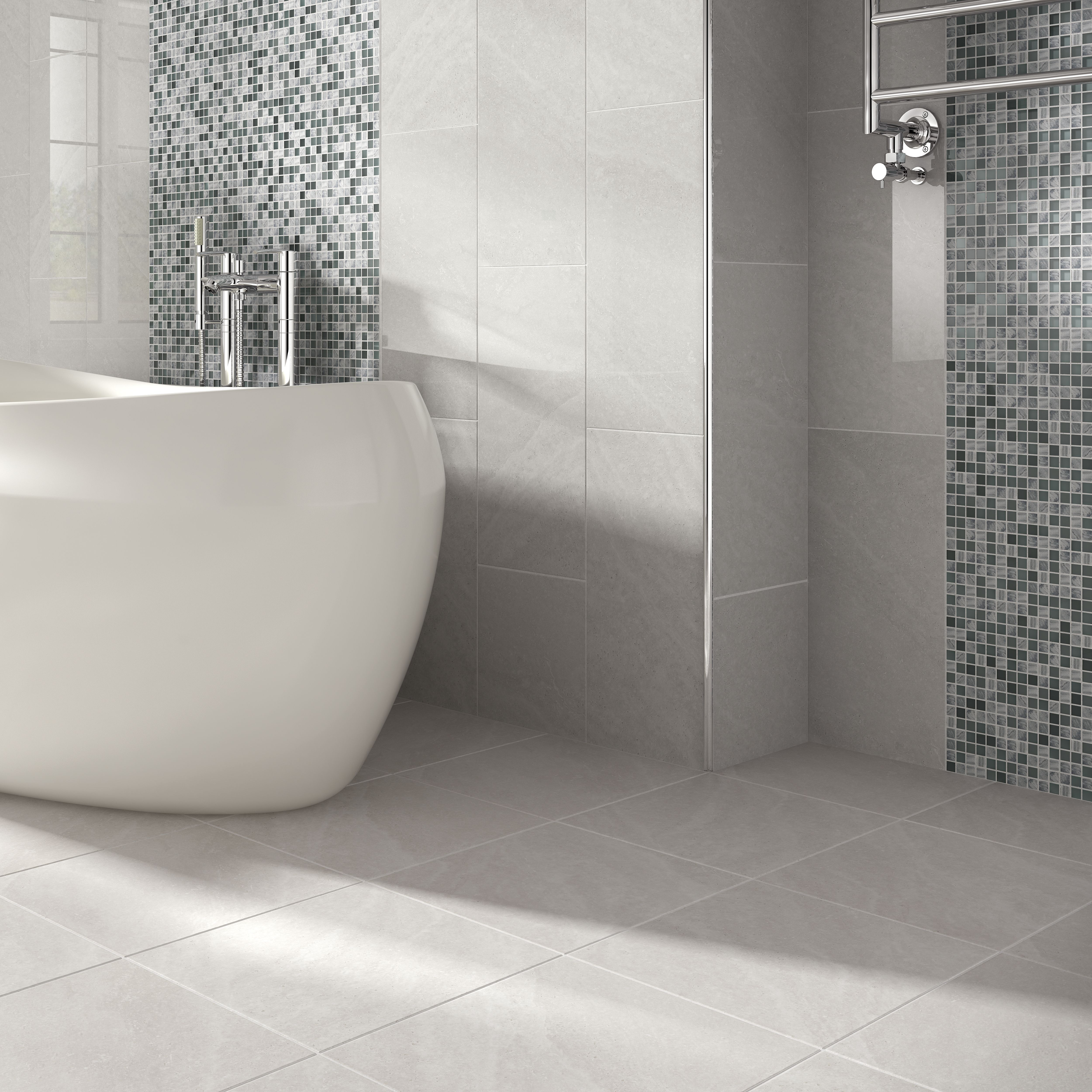 Wickes Glass & Stone Mosaico Mosaic Tile Sheet - 300 x 300mm