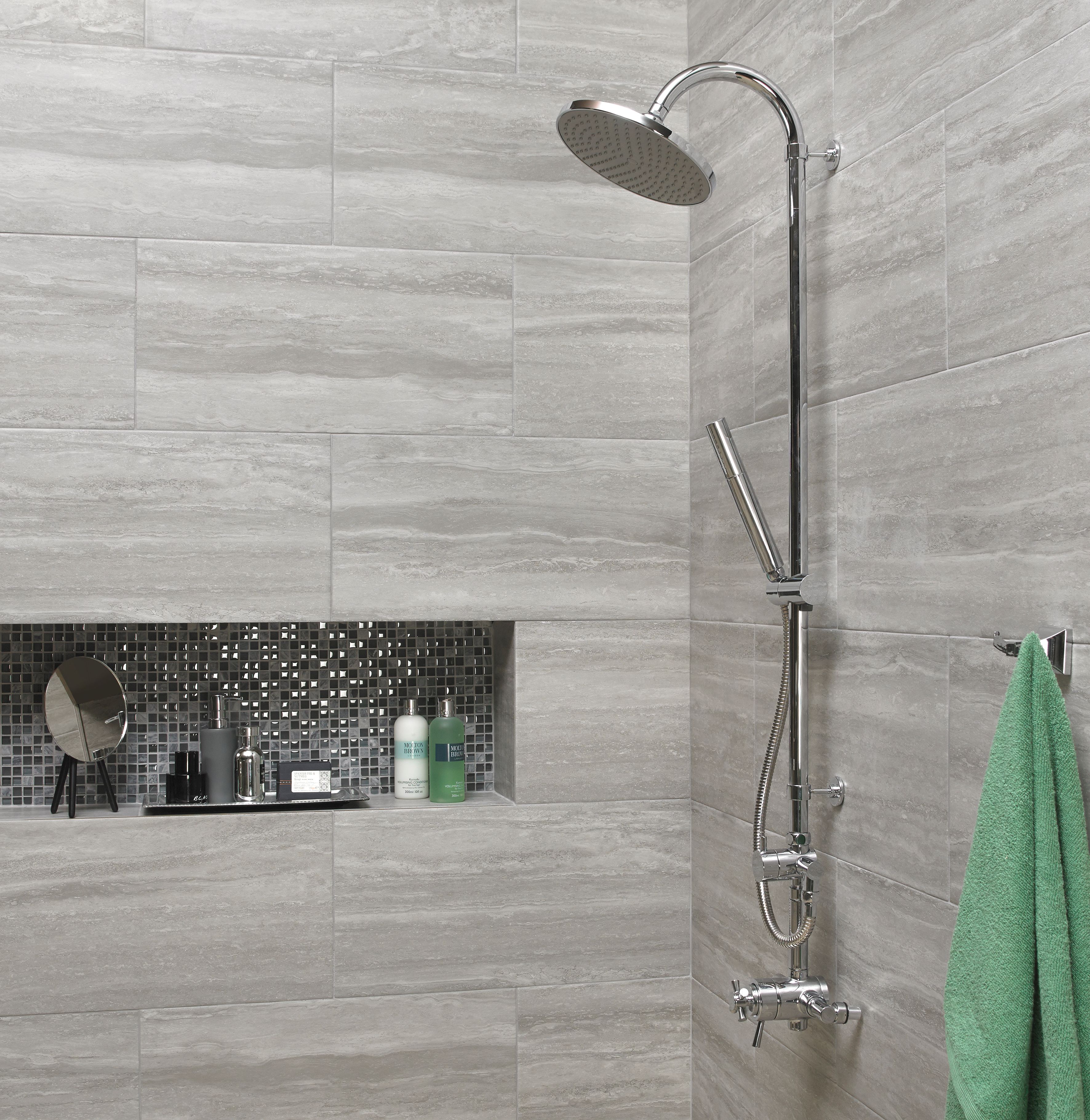 Image of Wickes Everest™ Stone Porcelain Wall & Floor Tile - 600 x 300mm