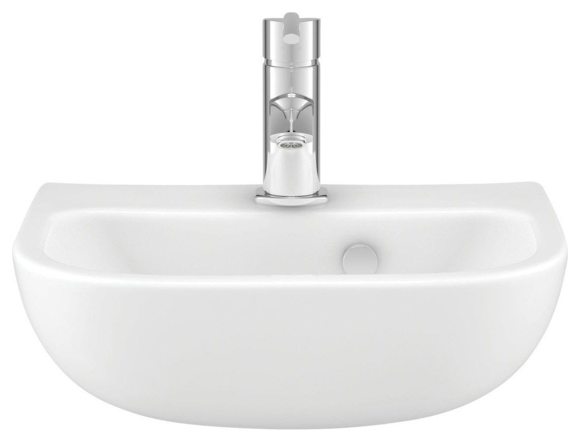 Wickes Contemporary Slimline Semi Recessed Basin - 450mm