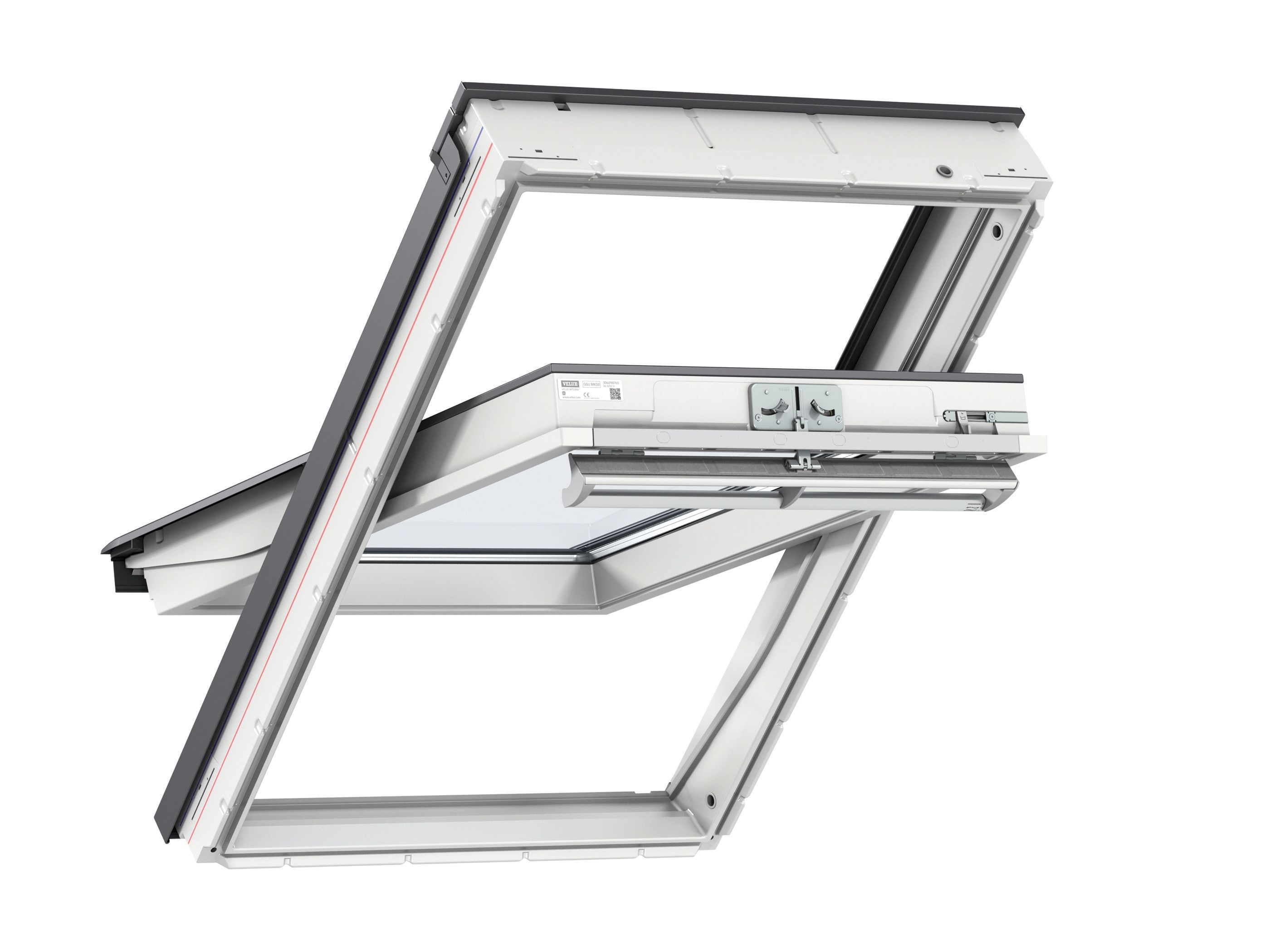 VELUX White Painted Centre Pivot Roof Window