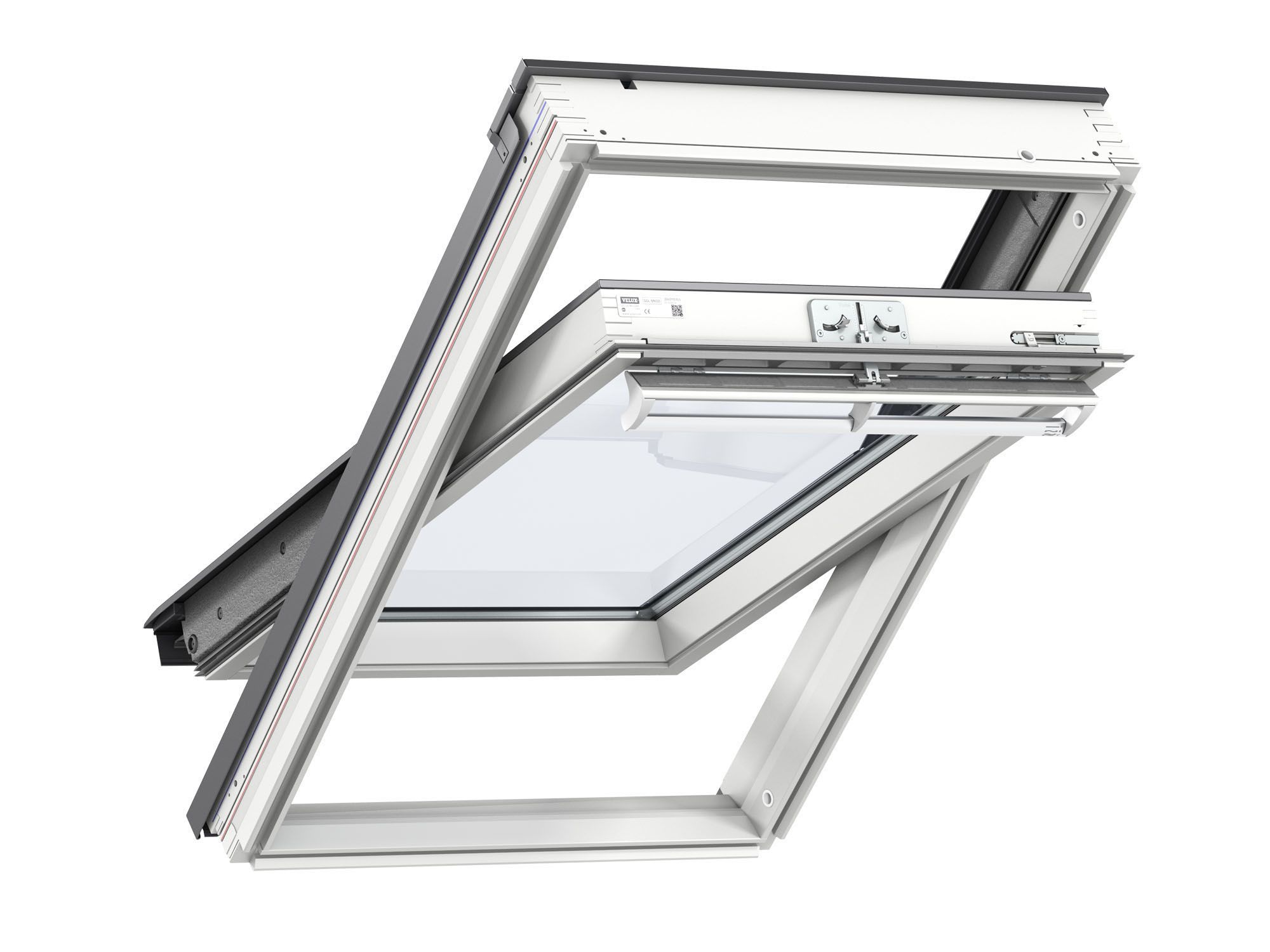 Image of VELUX GGL CK06 2070 White Painted Centre Pivot Roof Window - 550 x 1180mm