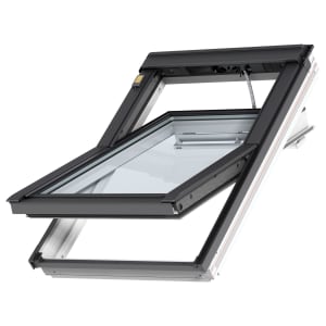 Image of VELUX INTEGRA GGL MK04 207021U White Painted Electric Centre Pivot Roof Window - 780 x 980mm