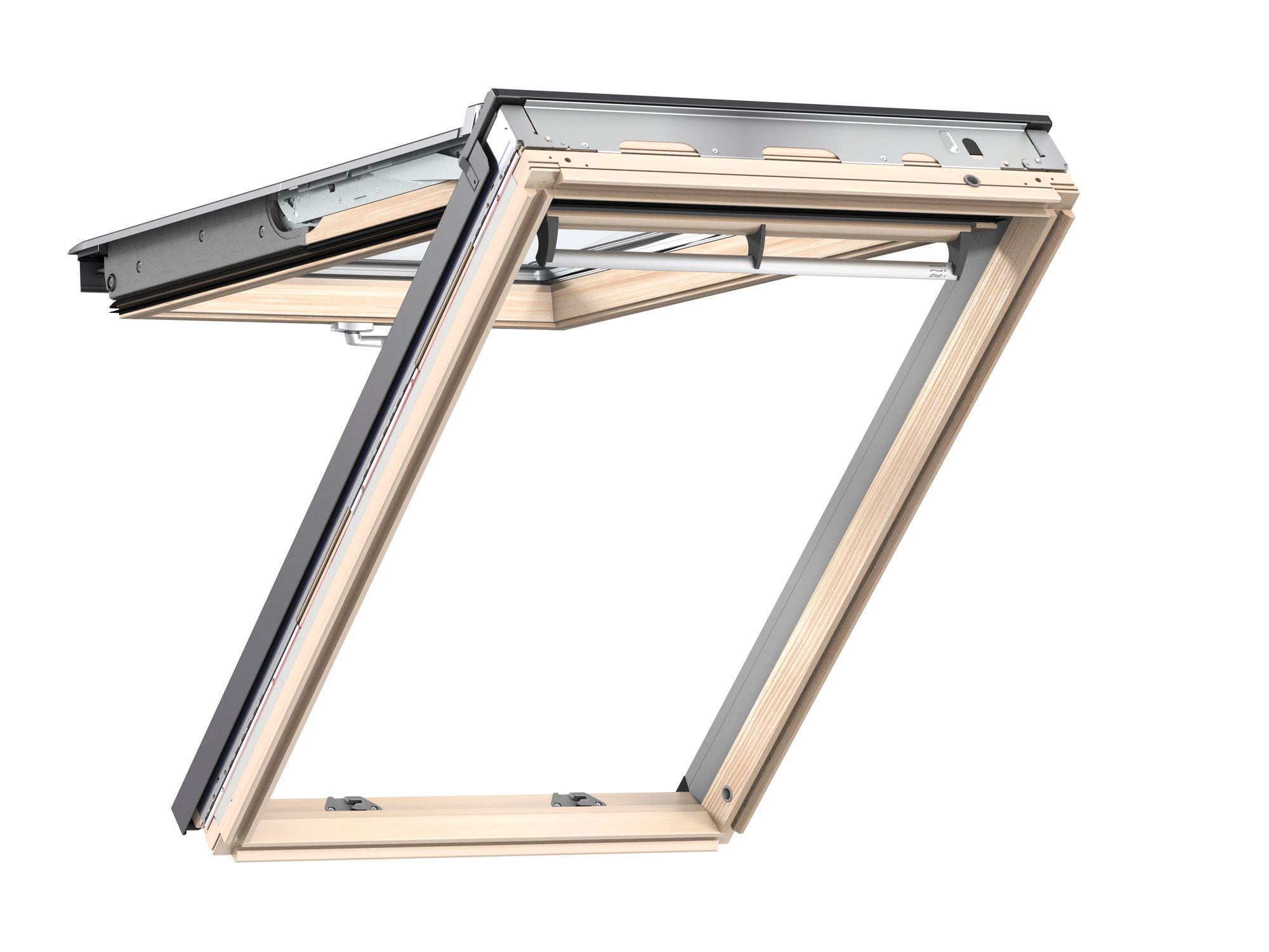 Image of VELUX Pine Top Hung Roof Window - GPL FK06 3070 - 660 x 1180mm