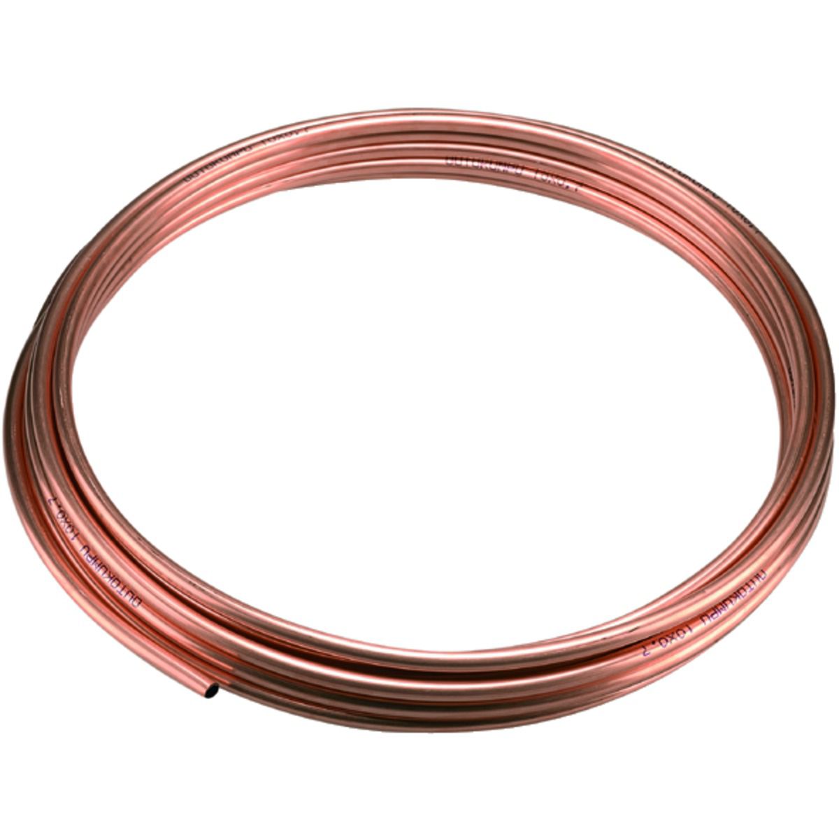 Image of Wednesbury Microbore Copper Pipe - 10mm x 10m