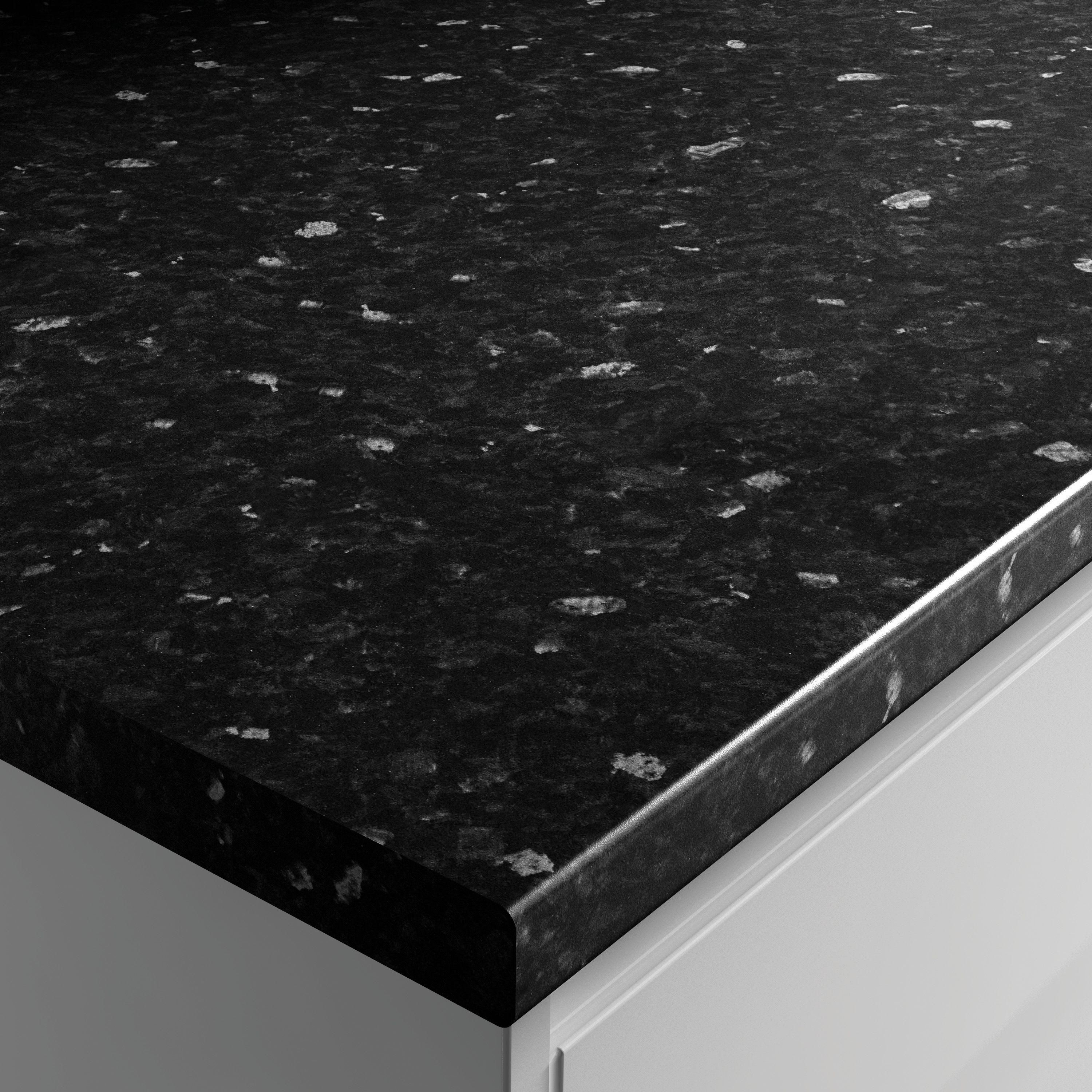 Wickes Laminate Worktop Black Slate Effect 600mm x 38mm x 3m Wickes