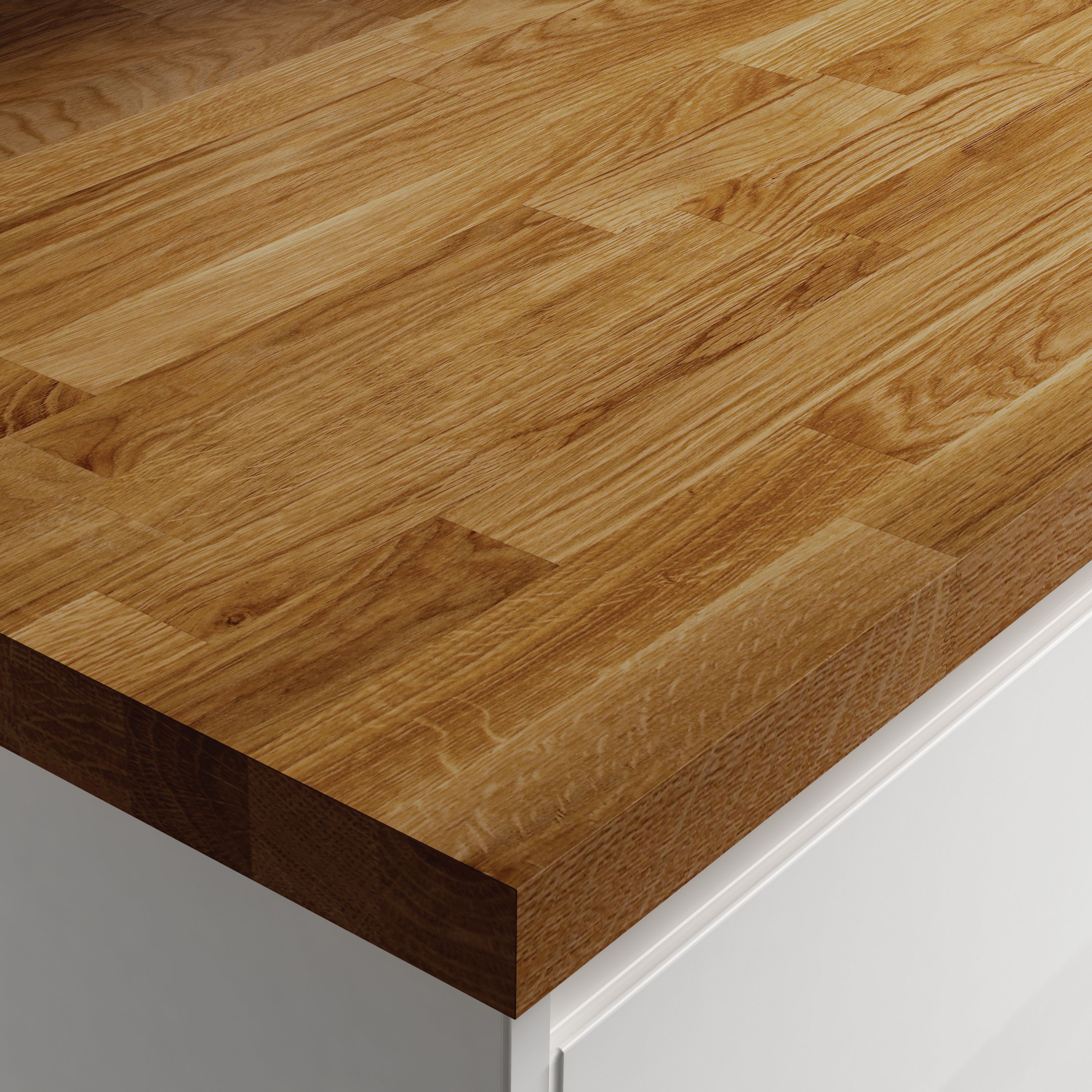 Wickes Solid Wood Worktop - Dark Oak 600 x 38mm x 3m