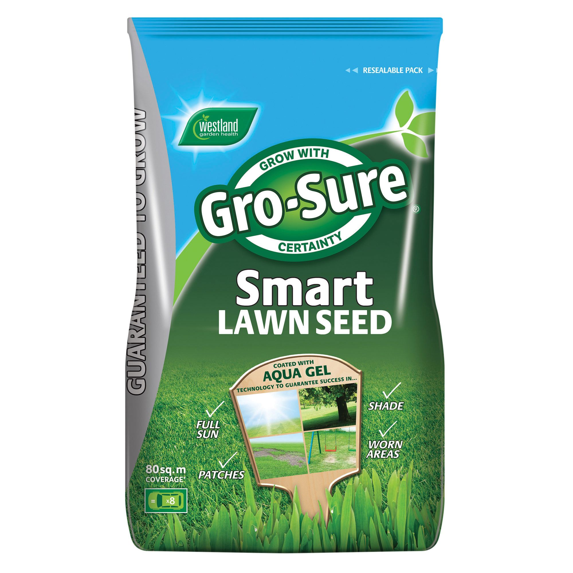 Gro-Sure Smart Lawn Seed Bag - 80m² -