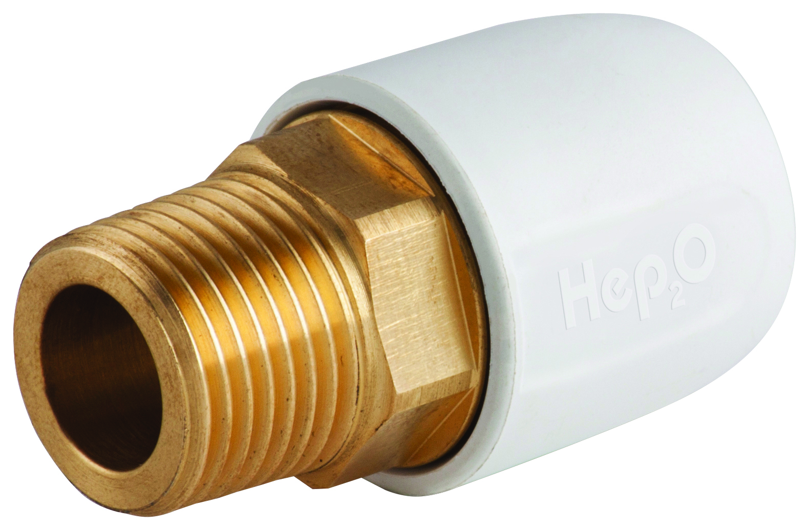 Hep2O HX29/15WS Brass Adaptor Male Socket - 1/2in x 15mm