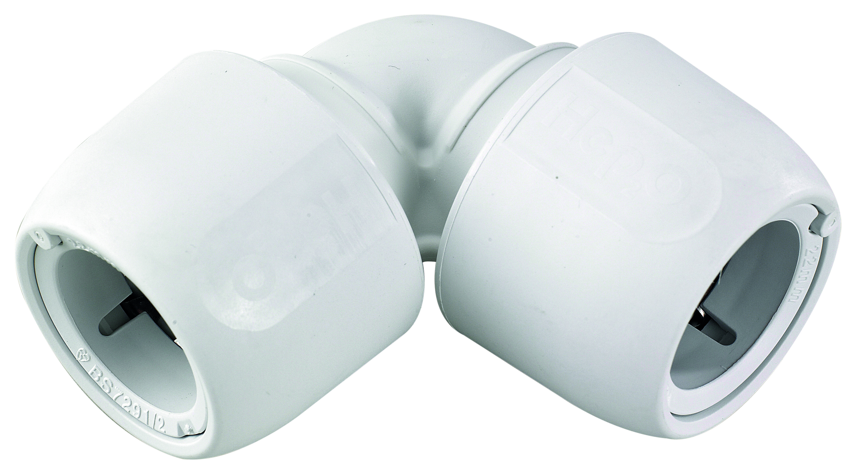 Hep2O HD5/22WS Push Fit 90 deg Elbow -  22mm