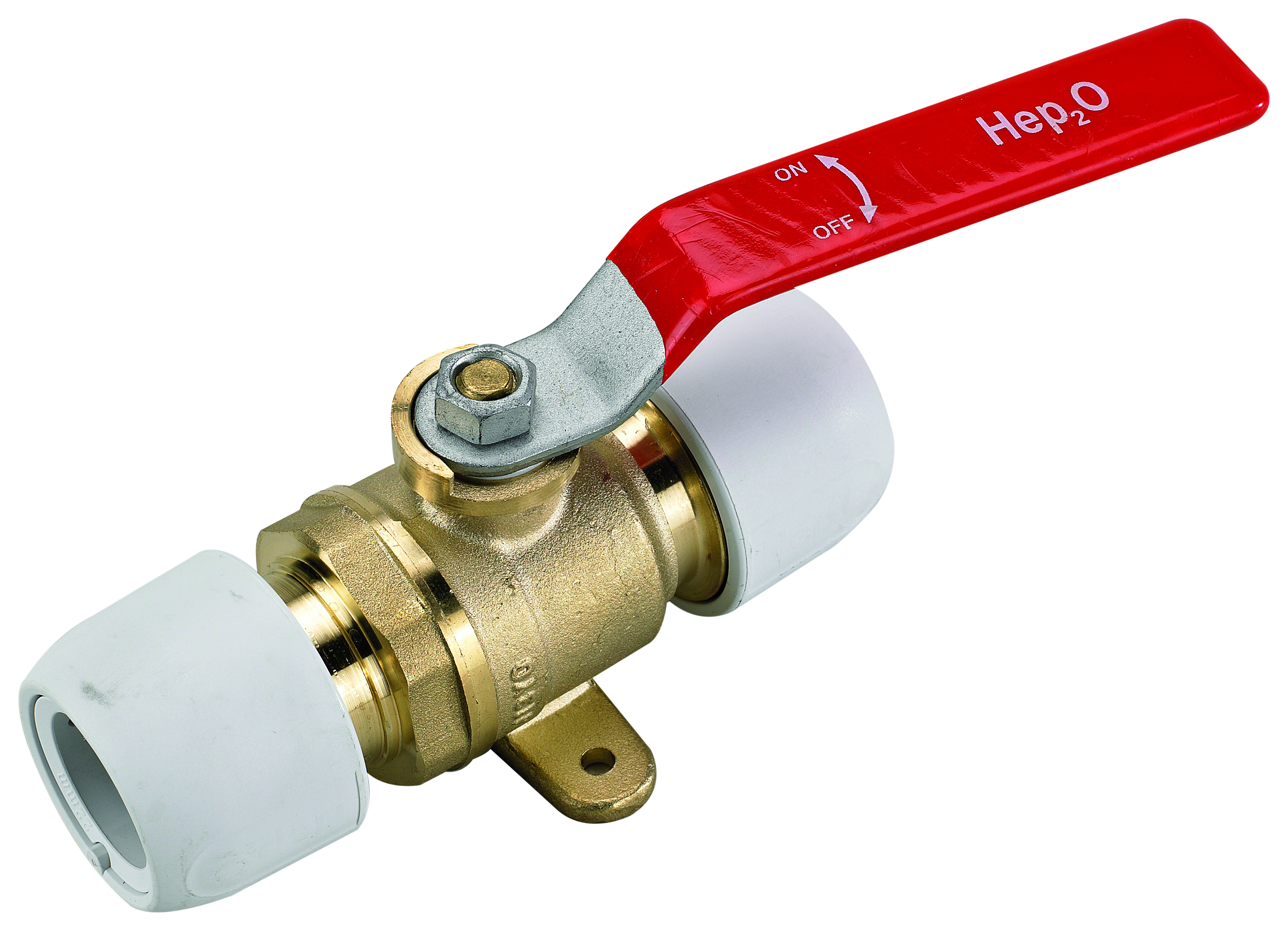 Hep2O HX22/22WS Ball Valve Plated Brass - 22 x 22mm