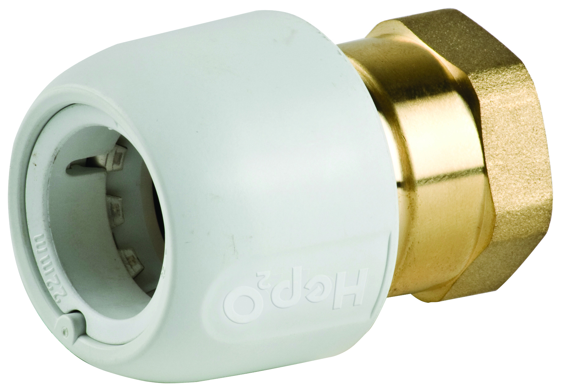 Hep2O HX28/22WS Brass Adaptor Female Socket - 3/4in x 22mm