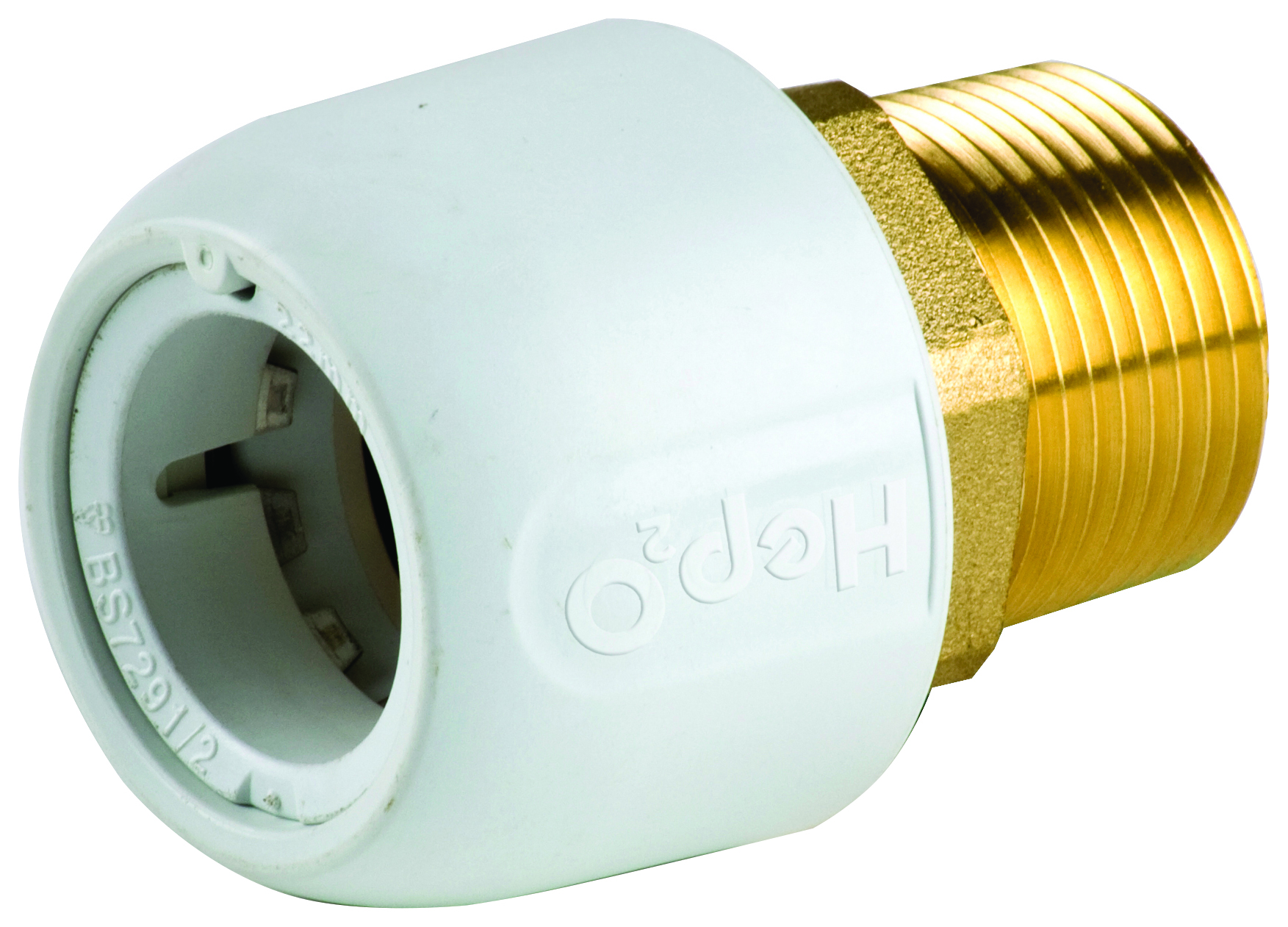 Hep2O HX29/22WS Brass Adaptor Male Socket - 3/4in x 22mm