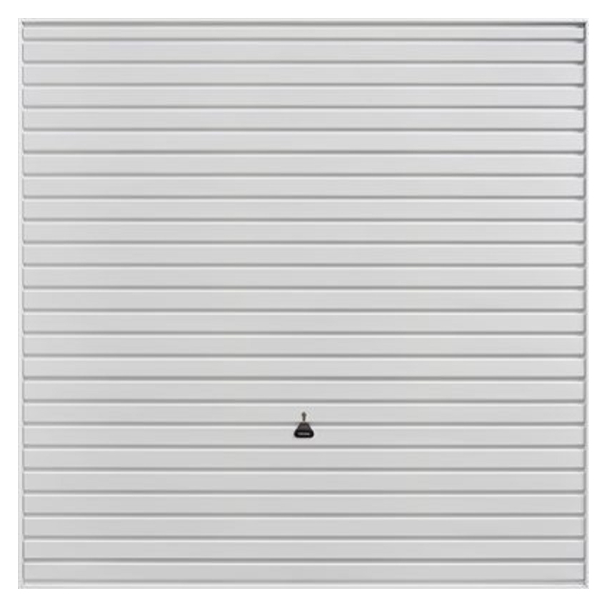 Image of Garador Horizon White Frameless Canopy Garage Door - 2134 x 1981mm